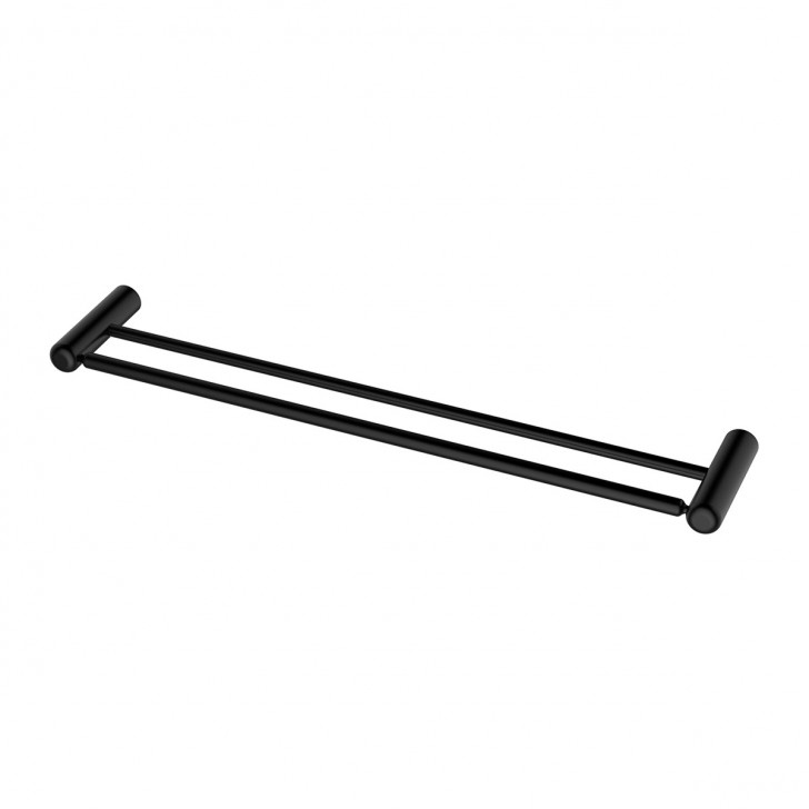 Double Towel Bar 23.6 Inch - Matte Black Stainless Steel (OD80611B