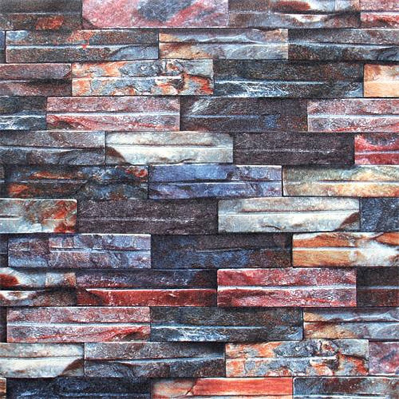 Stonewall Wallpaper / Rustic Stones PVC Room Wall 