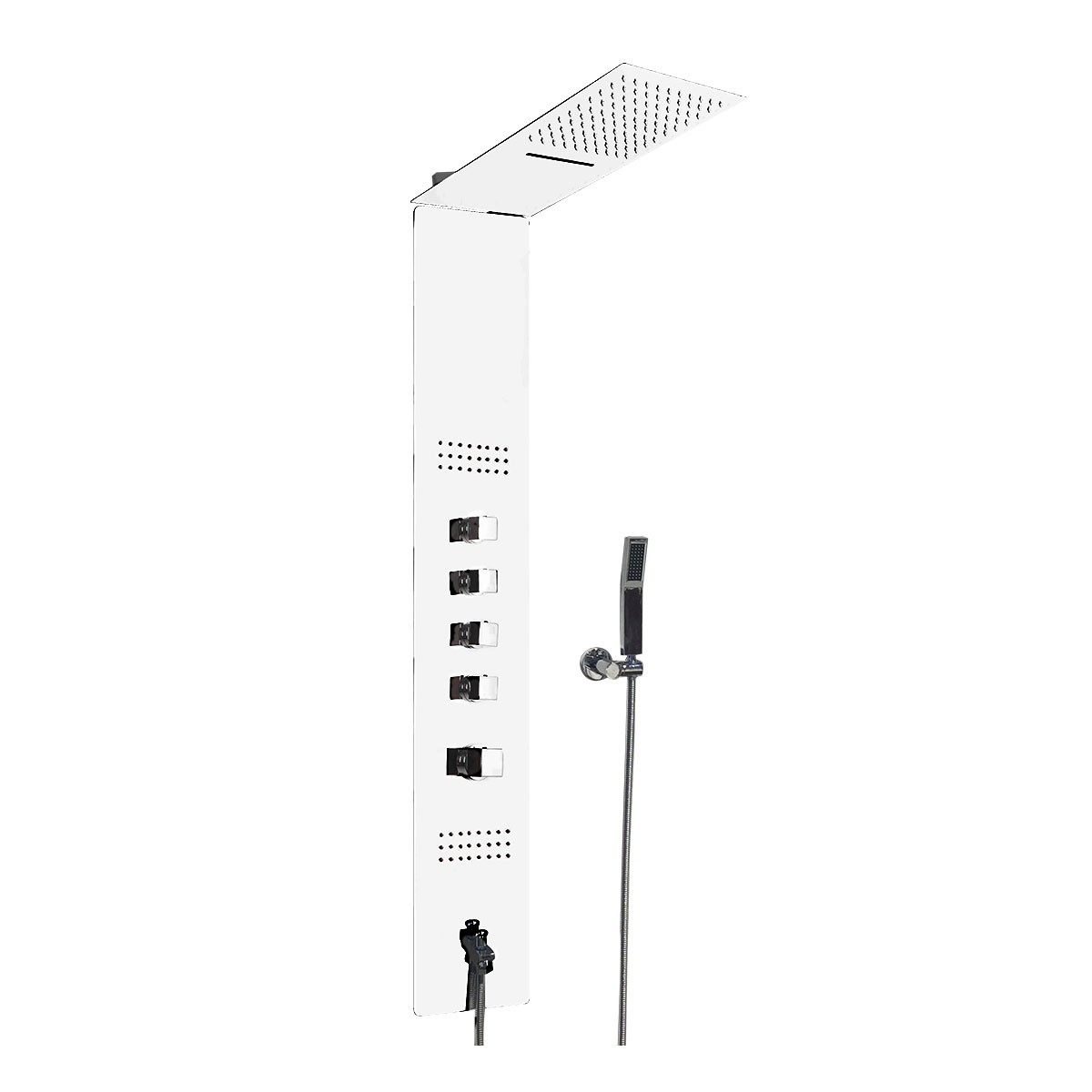 Chrome In-Wall Stainless Steel Thermostatic Shower Panel System (LYB-5566-L)