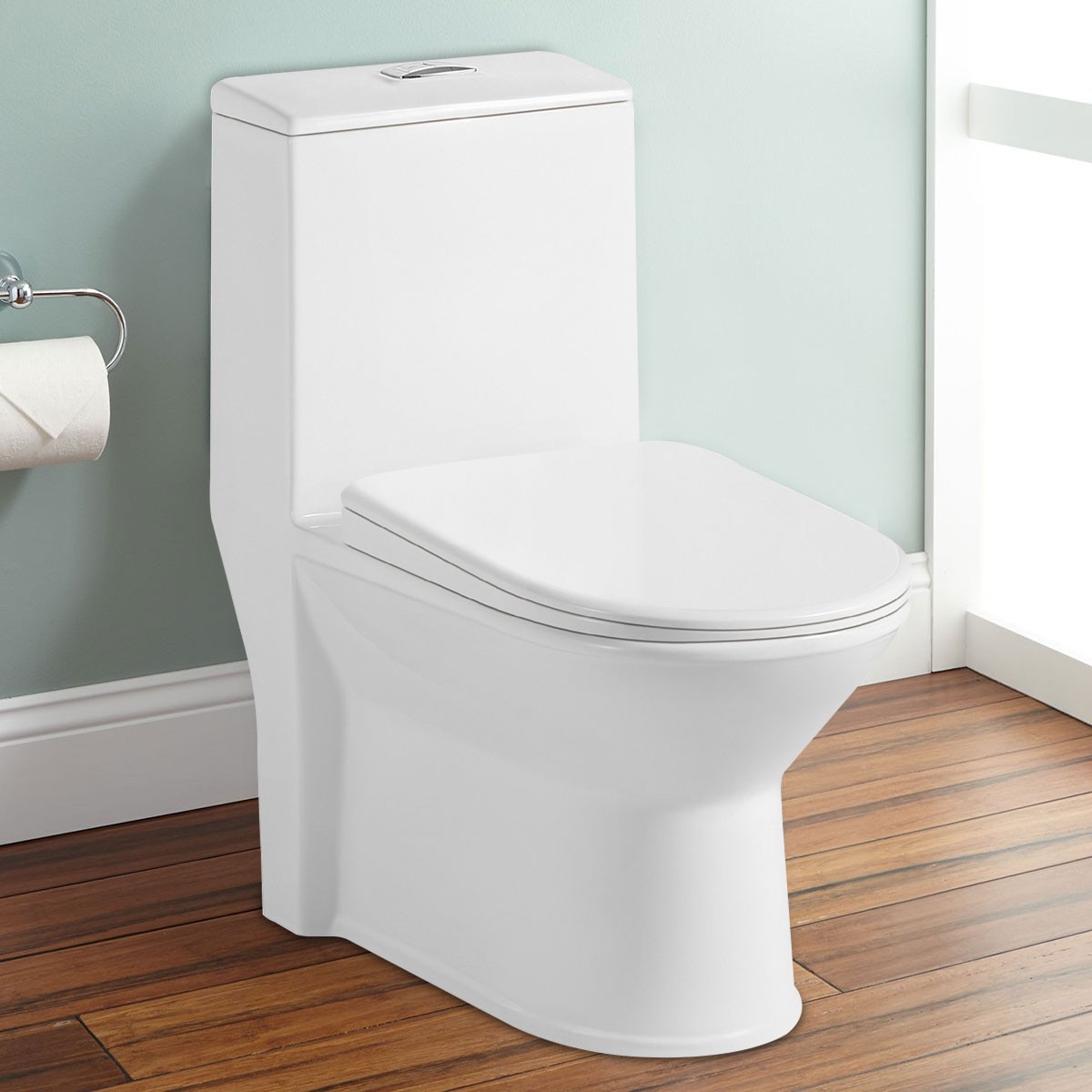 Siphonic Water Saving Ceramic One-piece Toilet (DK-ZBQ-12227)