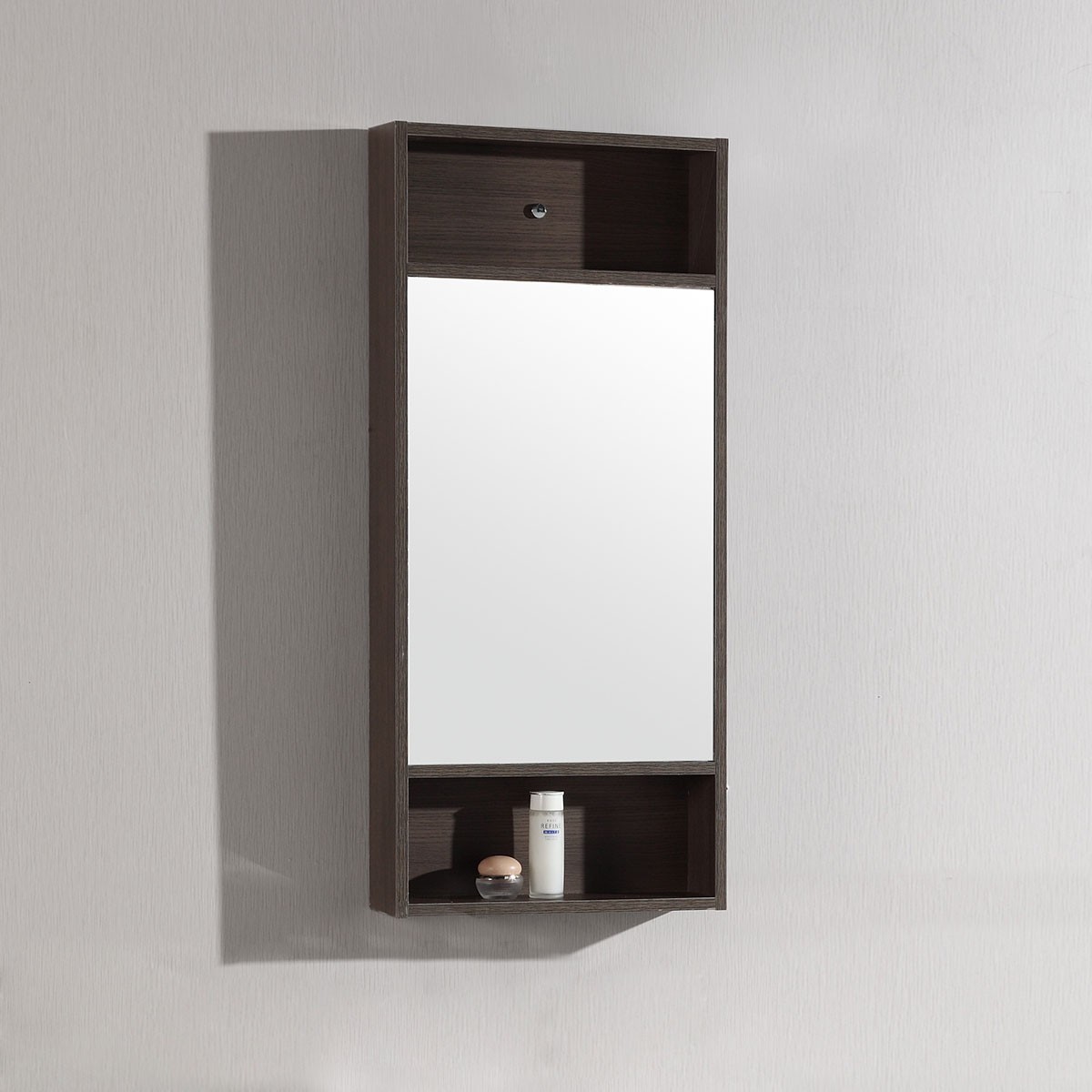 18 x 28 In. Mirror with Brown Frame (DK-TH20160A-M)