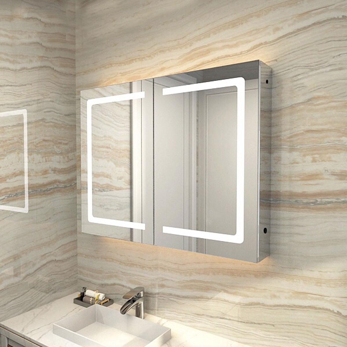 36 x 24 In LED Mirror Cabinet with Infrared Sensor (GG03-3624)