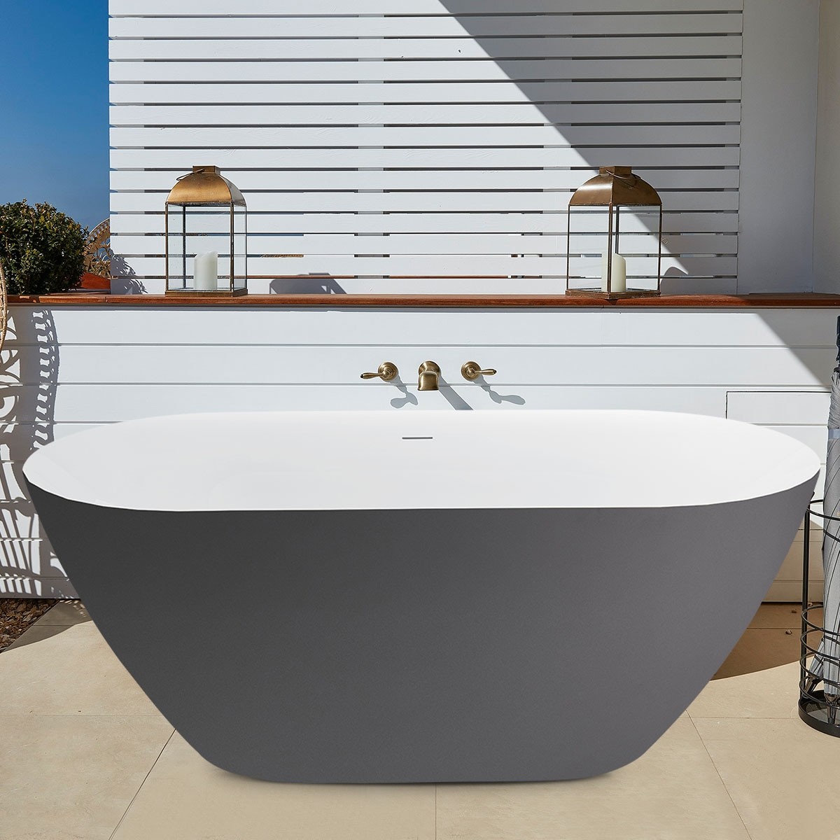 67 Inch Acrylic Freestanding Bathtub in 37 Shades of Gray (K123775A)