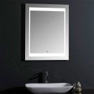 Vertical LED Bathroom Silvered Mirror with Touch Button/24 Inch x 32 Inch (YJ-1970H)