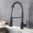 Black Bronze Finished Brass Kitchen Faucet - Pull Out Spray Head (82H07-ORB-S)