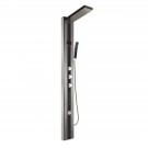 Black and Brushed Stainless Steel Thermostatic LED Shower Panel System (LYB-5530-SH)