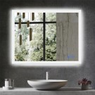 DECORAPORT 36 x 28 Inch LED Bathroom Mirror with Touch Button, Anti Fog, Dimmable, Vertical & Horizontal Mount (D113-3628)