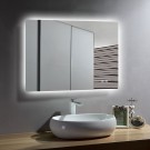 DECORAPORT 36 x 28 Inch LED Bathroom Mirror with Touch Button, Anti Fog, Dimmable, Vertical & Horizontal Mount (D513-3628)