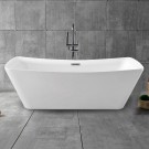 67 In Freestanding Bathtub - Acrylic Pure White (DK-PW-4777)