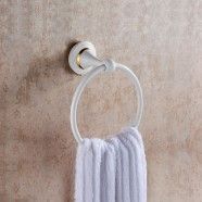 Towel Ring - White Painting Brass (80360D)