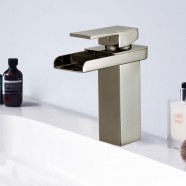 Basin&Sink Waterfall Faucet - Brass in Brushed Nickel (81H39-BN)