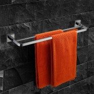 Double Towel Bar 21.7 Inch - Chrome Brass (8910)