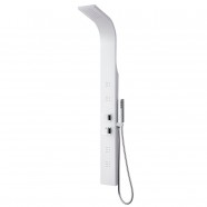 White Aluminum Alloy Thermostatic Shower Panel System (DK-LYP-9723)