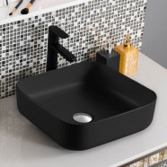 Grey Charcoal Square Ceramic Above Counter Basin (CL-1282YA)