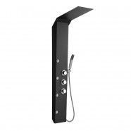 Thermostatic Black Frosted Shower Panel System - Stainless Steel (LYB-5568)