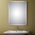 Unframed Bathroom Silvered Mirror - Reversible and Pencil Polished Edge/24 Inch x 32 Inch (YJ-40008H)