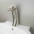 Basin&Sink Waterfall Faucet - Brass in Brushed Nickel (81H18-BN)