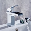 Basin&Sink Waterfall Faucet - Brass with Chrome Finish (81H39-CHR)