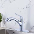 Chrome Finished Brass Kitchen Faucet - Pull Out Spray Head (82H22-CHR)