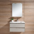 31 In. Wall Mount Bathroom Vanity Set with Mirror and Lamp (DK-603800-SET)