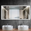 DECORAPORT 84 x 40 Inch LED Bathroom Mirror with Touch Button, Anti Fog, Dimmable, Vertical & Horizontal Mount (D101-8440)