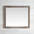 42 x 36 In Bath Vanity Décor Mirror with Fir Wood Frame (DK-WH9342-LB)