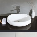 Decoraport White Oval Ceramic Above Counter Basin (CL-1001)