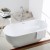 65 In Seamless Freestanding Bathtub - Acrylic Pure White (DK-PW-11672)