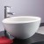 White Round Artificial Stone Above Counter Bathroom Vessel Sink (DK-HB9048)