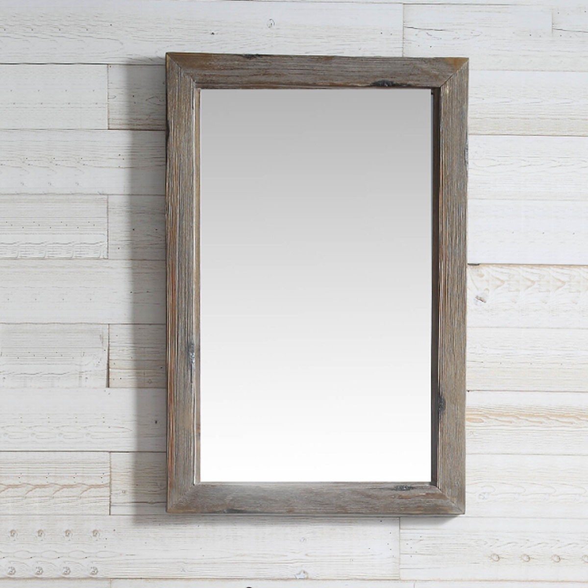 24 x 36 po Miroir pour Vanité avec Cadre en Bois de Sapin (DK-WH9324-LB)