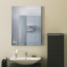 18 x 24 po Miroir Mural Salle de Bain Classique Rectangulaire sans Cadre - Accrochage Vertical (DK-OD-B067C)