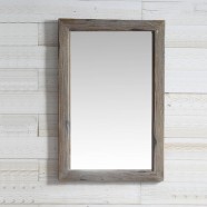 24 x 36 po Miroir pour Vanité avec Cadre en Bois de Sapin (DK-WH9324-LB)
