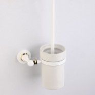 Support à Brosse pour Toilettes - Laiton Peint Blanc (80394D)