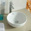 Lavabo-Vasque de Dessus de Comptoir en Céramique Blanche (DK-LSE-8003)
