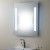 Miroir Vertical Argenté à Ampoules LED de Salle de Bains avec l’Interrupteur Tactile/23.6 po x 31.5 po (YJ-535H)