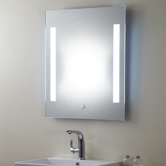 Miroir Argent Ampoules LED de Salle de Bains